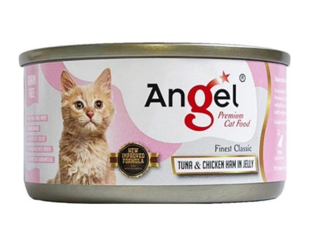 Angel Tuna & Chicken Ham in Jelly Canned Cat Food 80g Supply