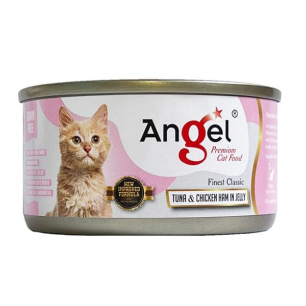 Angel Tuna & Chicken Ham in Jelly Canned Cat Food 80g Supply