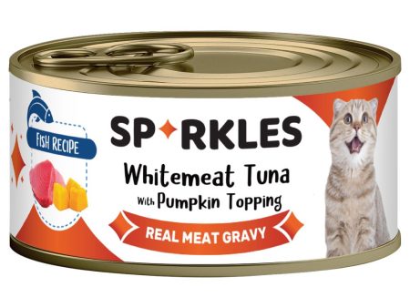 Sparkles Colours Whitemeat Tuna With Pumpkin Topping Canned Cat Food 70g x 24 For Sale