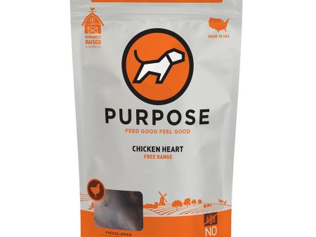 Purpose Chicken Heart Grain-Free Freeze-Dried Treats For Cats & Dogs 3oz For Sale