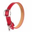 30% OFF: Moshiqa Hachiko Leather Dog Collar (Red) Online Sale