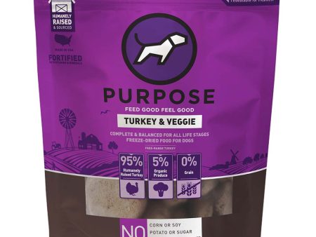 Purpose Turkey & Veggie Patties Grain-Free Freeze-Dried Dog Food 14oz For Discount