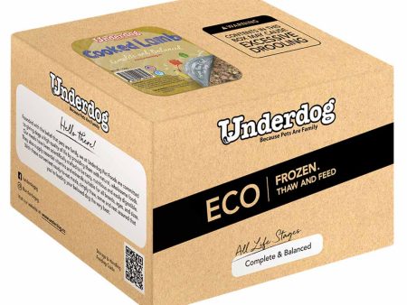 Underdog Cooked Lamb Complete & Balanced Eco Pack Frozen Dog Food 3kg Hot on Sale