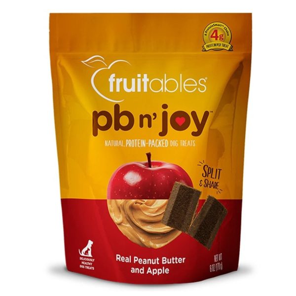 Fruitables PB N  Joy Peanut Butter & Apple Dog Treats 6oz For Cheap