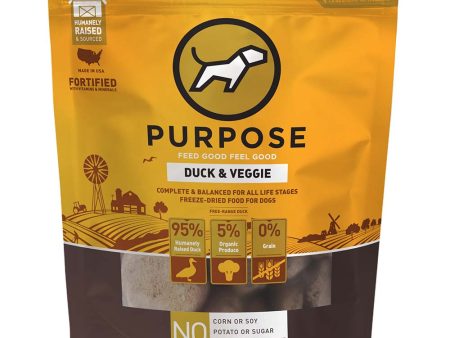 Purpose Duck & Veggie Patties Grain-Free Freeze-Dried Dog Food 14oz on Sale