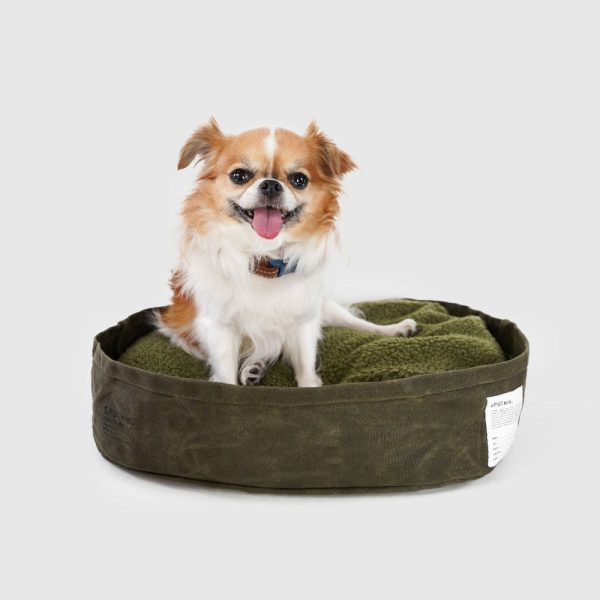 Sputnik Military Reversible Pillow Dog Bed (Khaki) Hot on Sale