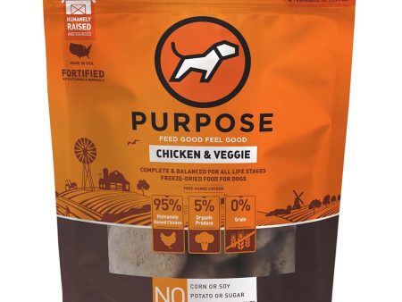 Purpose Chicken & Veggie Patties Grain-Free Freeze-Dried Dog Food 14oz Discount