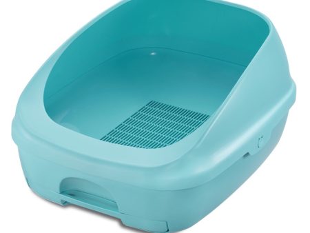 12% OFF: Unicharm Deo Toilet Half Cover Cat Litter Box (Mint Blue) Online now