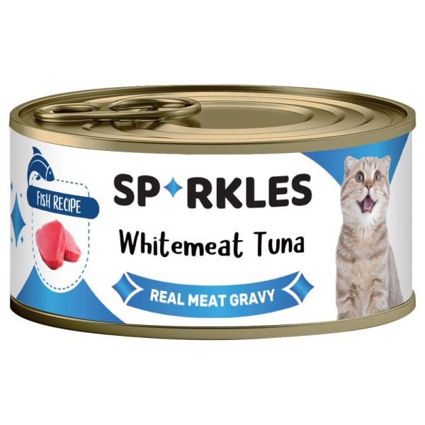 Sparkles Colours Whitemeat Tuna Canned Cat Food 70g x 24 Discount