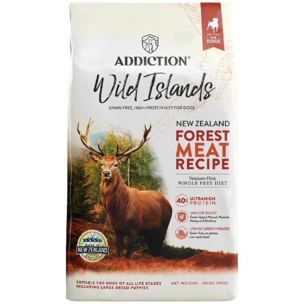 25% OFF: Addiction Wild Islands Forest Meat Venison, Fish & Beef Grain Free Dry Dog Food Sale