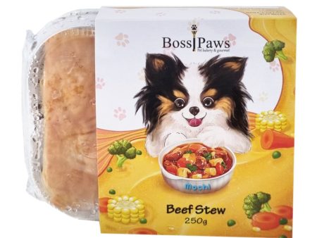 BossiPaws Beef Stew With Pastry Frozen Dog Treat 250g Online now