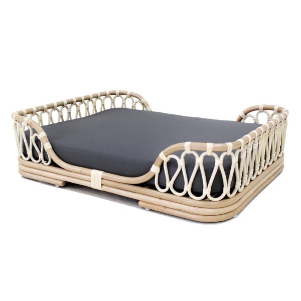 Fura Albi Rattan Bed For Cats & Dogs (Biscuit) Cheap