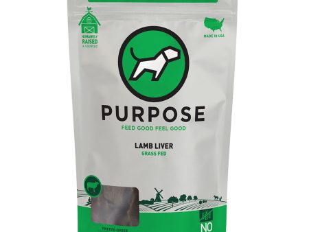 Purpose Lamb Liver Grain-Free Freeze-Dried Treats For Cats & Dogs 3oz Supply