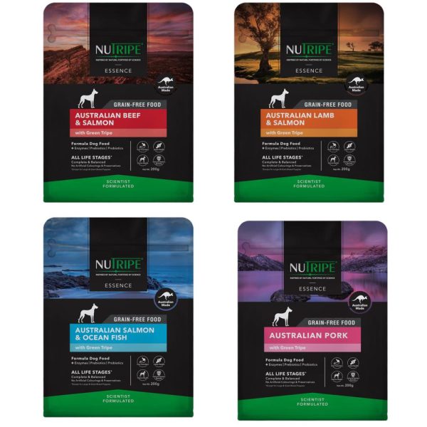 TRIAL SPECIAL 15% OFF : Nutripe Essence Australian Grain-Free Dry DOG Food 200g Cheap