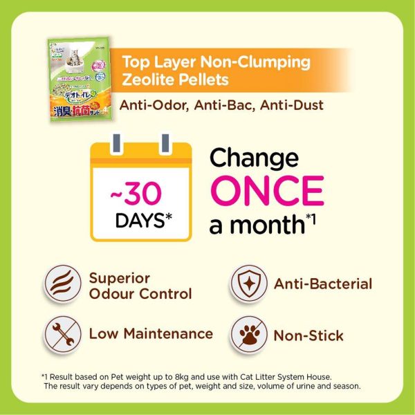 10% OFF: Unicharm Deo-Toilet Zeolite Pellet Refill 3.8L (Natural Garden Scent) For Sale