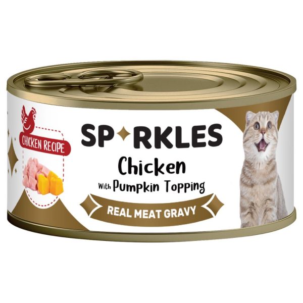 Sparkles Colours Chicken With Pumpkin Topping Canned Cat Food 70g x 24 Online Hot Sale