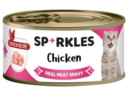 Sparkles Colours Chicken Canned Cat Food 70g x 24 For Cheap