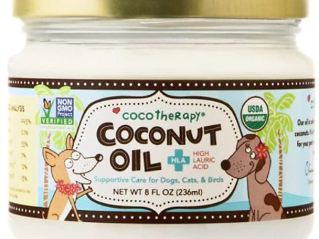 CocoTherapy Organic Virgin Coconut Oil For Cats, Dogs & Birds (Jar) Online Hot Sale