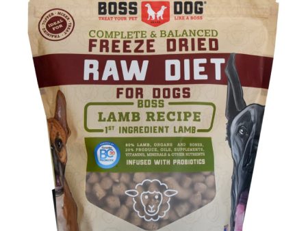 BUNDLE DEAL w FREE Wipes : Boss Dog Lamb Grain-Free Freeze-Dried Raw Dog Food 12oz on Sale