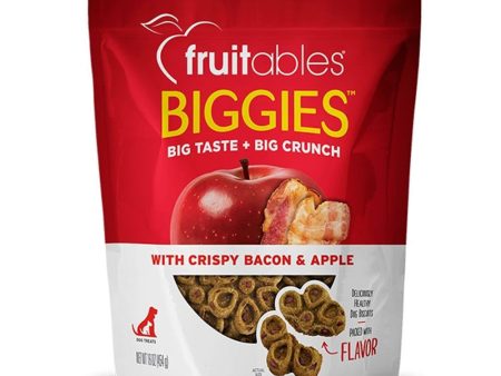 $7 OFF: Fruitables Biggies Crispy Bacon & Apple Dog Treats 16oz on Sale