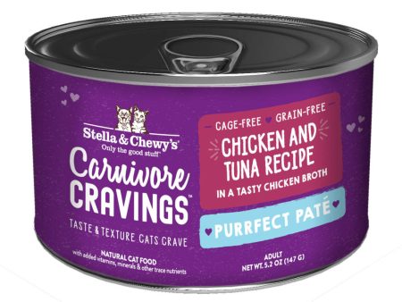 3 FOR $14.40 (Exp 8Nov24): Stella & Chewy s Carnivore Cravings Purrfect Pate Chicken & Tuna in Broth Grain-Free Canned Cat Food 5.2oz Online Sale