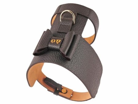 30% OFF: Moshiqa Bijou Leather Dog Harness (Brown) on Sale