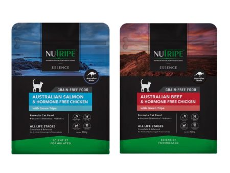 TRIAL SPECIAL 18% OFF : Nutripe Essence Australian Grain-Free Dry CAT Food 200g Hot on Sale