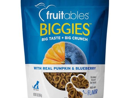 $7 OFF: Fruitables Biggies Pumpkin & Blueberry Dog Treats 16oz Online now