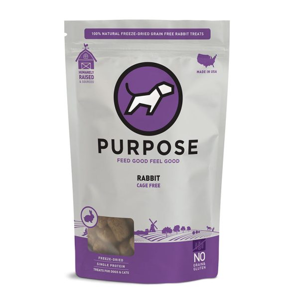 Purpose Rabbit Bites Grain-Free Freeze-Dried Treats For Cats & Dogs 2.5oz Online