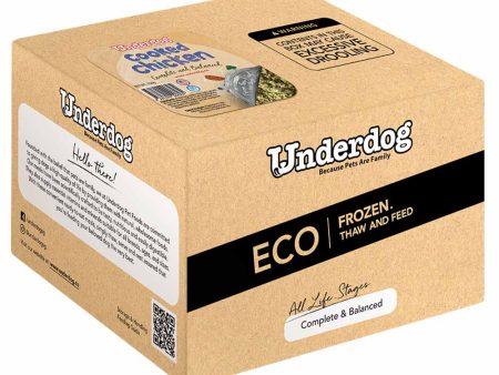 Underdog Cooked Chicken Complete & Balanced Eco Pack Frozen Dog Food 3kg Online Sale