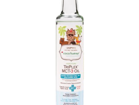 CocoTherapy TriPlex MCT-3 Coconut Oil For Cats, Dogs & Birds 8oz For Cheap