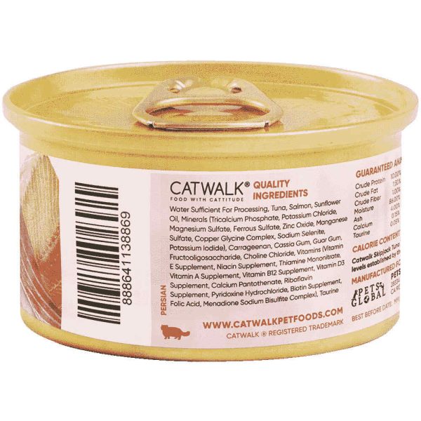 Catwalk Skipjack Tuna with Salmon Entree In Aspic Canned Cat Food 80g Cheap