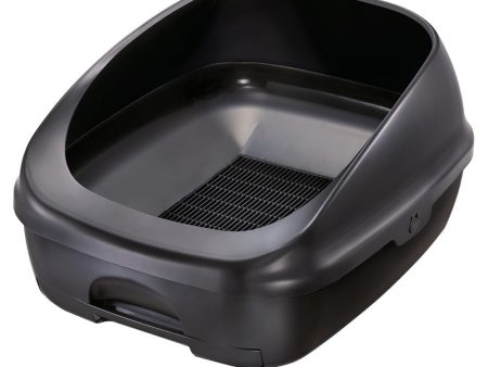 12% OFF: Unicharm Deo Toilet Half Cover Cat Litter Box (Dark Gray) Online now