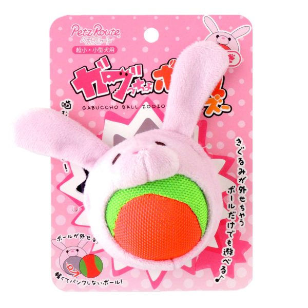 Petz Route Gabuccho Ball Zoozoo Rabbit Dog Toy Online Sale