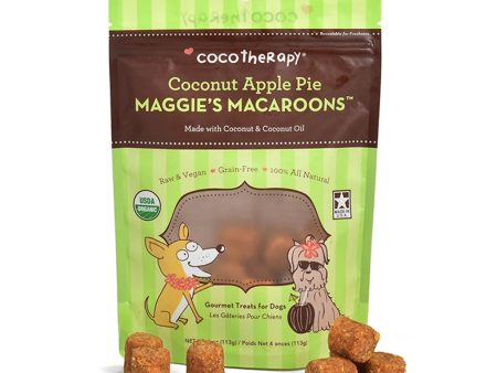 CocoTherapy Maggie’s Macaroons Coconut Apple Pie Grain-Free Dog Treats 4oz Sale