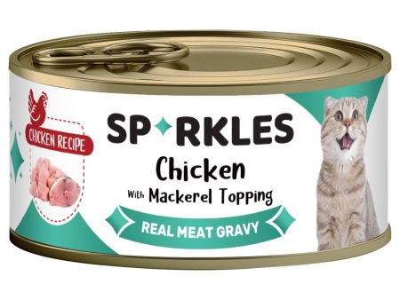 Sparkles Colours Chicken With Mackerel Topping Canned Cat Food 70g Discount