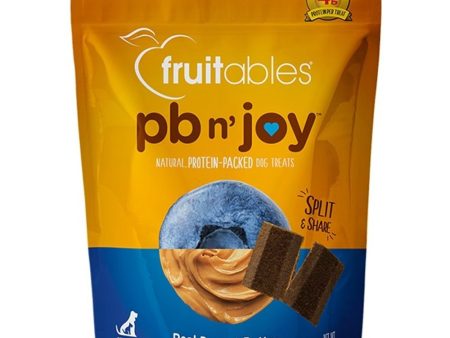 Fruitables PB N  Joy Peanut Butter & Blueberry Dog Treats 6oz For Sale