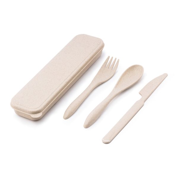 Wheat Straw King Kut Cutlery Set For Sale