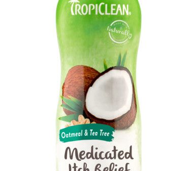 TropiClean Oatmeal & Tea Tree Medicated Itch Relief Shampoo for Pets Online