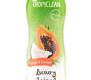 TropiClean Papaya & Coconut Luxury 2-in-1 Shampoo and Conditioner for Pets Supply