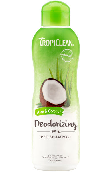 TropiClean Aloe & Coconut Deodorizing Shampoo for Pets on Sale