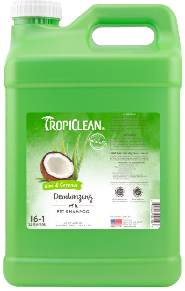 TropiClean Aloe & Coconut Deodorizing Shampoo for Pets on Sale