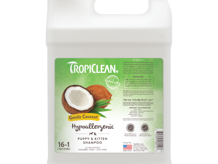 TropiClean Gentle Coconut Hypoallergenic Puppy & Kitten Shampoo Online Hot Sale