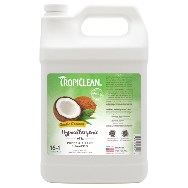 TropiClean Gentle Coconut Hypoallergenic Puppy & Kitten Shampoo Online Hot Sale